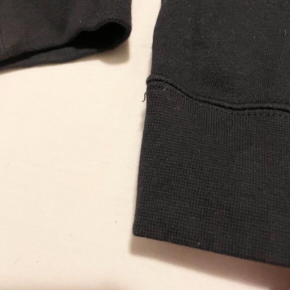 Nike Black Funnel Neck Pullover Logo Swoosh Sweatshirt Womems Medium - Picture 15 of 16